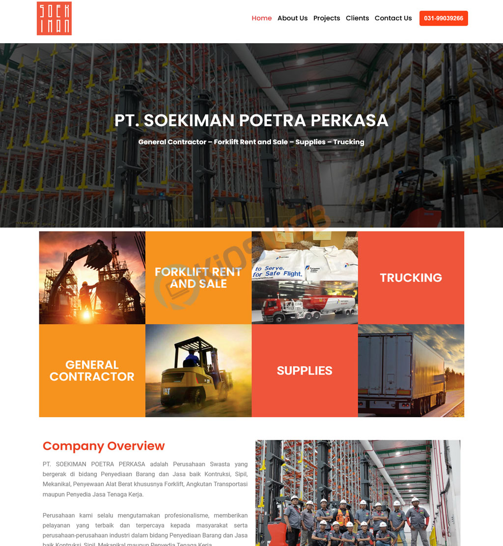 Contoh website company profile